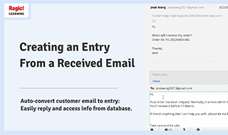 Creating an Entry From a Received Email